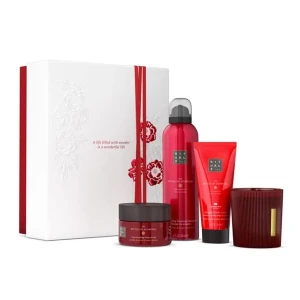 Rituals - The Ritual of Ayurveda Gift Set M - Darčeková sada - Telový peeling 125g+ Sprchovacia pena 200ml + Telový krém 100ml + Vonná sviečka 140g
