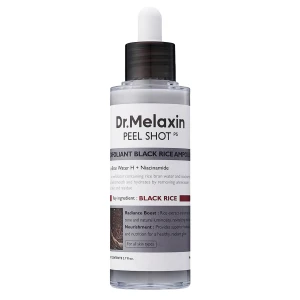 Dr.Melaxin - Peel Shot Exfoliating Black Rice Ampoule - Exfoliačné sérum s vodou z ryžových otrúb - 80 ml