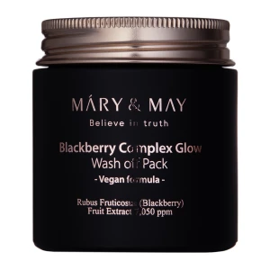 Mary&May - Vegan Blackberry Complex Glow Wash off Pack - Rozjasňujúca ílová maska - 125 g