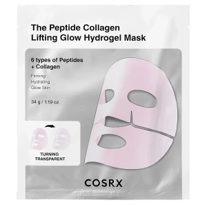 COSRX - Peptide Collagen Glow Hydrogel Mask - Hydrogelová maska s peptidmi a kolagénom - 34g