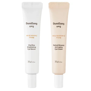 DumiDang - Rice & Ginseng Duo Eye Care Set - Sada produktov na očné okolie - 2x30g