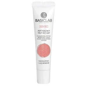 BasicLab - Dermocosmetics Beauties - Peptidový tint na pery pre hydratáciu a spevnenie - Bubble Gum - 15ml
