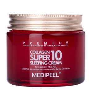 Medi-Peel - Collagen Super10 Sleeping Cream - Nočný krém proti vráskam s kolagénom - 70ml