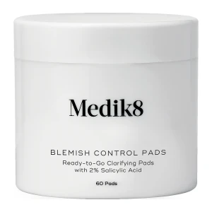 Medik8 - Blemish Control Pads - Ready-to-Go Clarifying Pads - Exfoliačné tampóny bez alkoholu pre problematickú pleť - 60ks