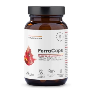 Aura Herbals - FerraCaps - Železo 30 mg - Mikrokapsule - 60ks