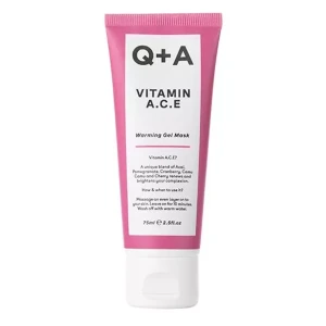 Q+A - Vitamin A.C.E - Warming Gel Mask - Antioxidačná pleťová maska s vitamínom A, C a E - 75ml