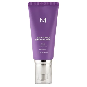 Missha - M Perfect Cover Serum BB Cream SPF50+/PA++++ - Krycí BB krém - sérum - No.25 Warm Beige - 50ml