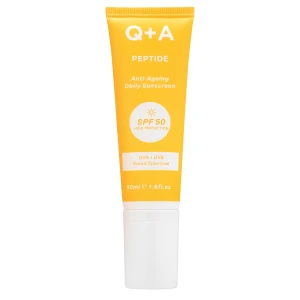 Q+A - Peptide SPF50 Anti-Ageing Facial Sunscreen - Krém na tvár proti vráskam s peptidom a SPF50 - 50ml
