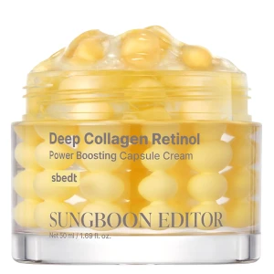 Sungboon Editor - Deep Collagen Retinol Power Boosting Capsule Cream - Krém v kapsulách s kolagénom a retinolom - 50ml