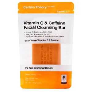 Carbon Theory - SupaVIT-C Facial Cleansing Bar Vitamin C & Caffeine - Čistiace pleťové mydlo s vitamínom C a kofeínom - 100g