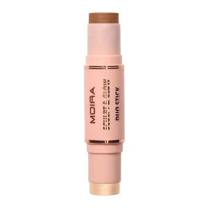 Moira - Sculpt & Glow Duo Stick - Kontúrovacia tyčinka - 400 Glowing Up! - 6g+5,2g