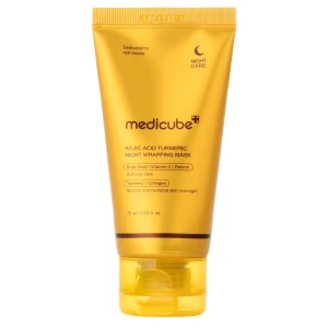 Medicube - Kojic Acid Turmeric Night Wrapping Mask - Celonočná vyhladzujúca maska s kyselinou kojovou - 75ml