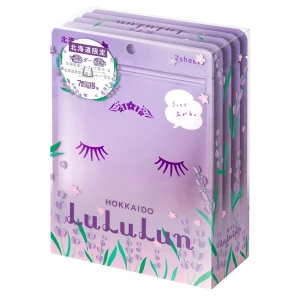 LuLuLun - Premium Sheet Mask Hokkaido Lavender - Sada upokojujúcich plátienkových masiek - Levanduľa - 35ks