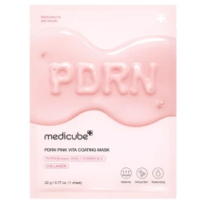 Medicube - PDRN Pink Vita Coating Mask - Regeneračná plátienková maska s PDRN - 22g