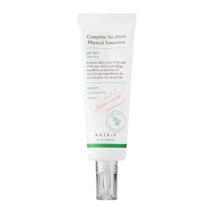 Axis-y - Complete No-Stress Physical Sunscreen SPF50+/PA++++ - SPF krém s minerálnymi filtrami - 50 ml