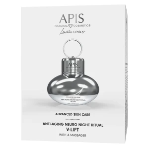 Apis - Advanced Skin Care - Nočný krém proti vráskam - neuro-rituál V-LIFT - s masažérom - 50ml