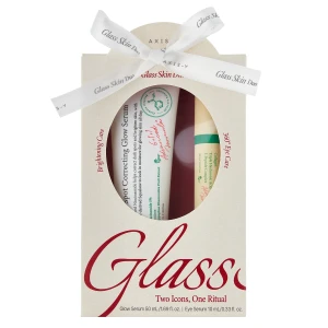 Axis-y - Glass Skin Duo - Dark Spot Correcting Glow Serum + Vegan Collagen Eye Serum - Sada - Pleťové sérum 50ml + Očné sérum 10ml