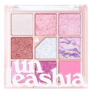 Unleashia - Glitterpedia Eye Palette - Paleta vegánskych očných tieňov - 9 All of Pink Glitter - 6,6g