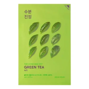 Holika Holika - Pure Essence Mask Sheet - Green Tea - Regeneračná plátienková maska s extraktom zo zeleného čaju - 23ml