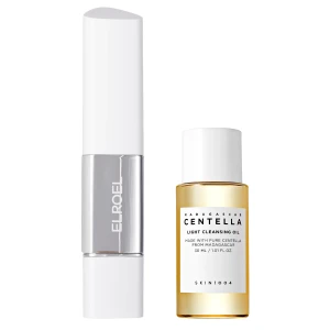 ELROEL Medium Cleanse Duo - Sada pre dokonalý make-up, SPF a čistenie - Make-up v tyčinke s SPF 13g + Odličovací olej 30ml