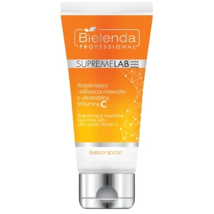 Bielenda Professional - Supremelab - Energy Boost - Brightening&Nourishing Face Maska s Ultra-Stable Vitamín C - Rozjasňujúca a vyživujúca maska ​​s