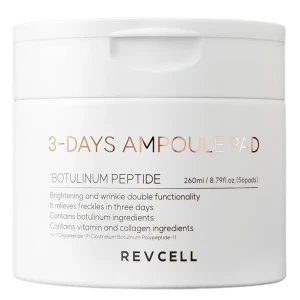 REVCELL - 3-Days Ampule Pad - Spevňujúco-hydratačné tampóny na tvár - 56ks/260ml