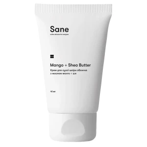 Sane - Mango + Shea Butter - Krém pre suchú pleť s mangovým a bambuckým maslom - 40ml
