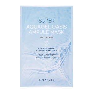 S.Nature - Super Aquagel Oasis Ampule Mask - Hydratačná plátienková maska na tvár - 1ks/30ml