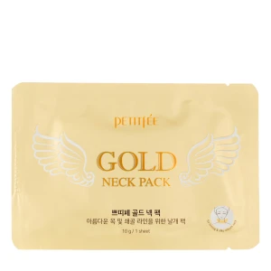 Petitfee - Gold Neck Pack - Hydrogélová maska na krk proti vráskam - 10 g