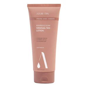 Azure Tan - Nourish & Glow Gradual Tan Lotion - Light/Medium - Telové mlieko pre postupné opálenie - 200 ml