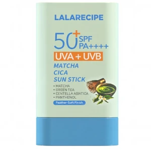 Lalarecipe - Matcha Cica Sun Stick - Upokojujúca opaľovacia tyčinka SPF50+ PA++++ - 20g