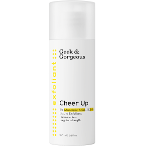 Geek & Gorgeous - Cheer Up - Stredne silný exfoliant pre zmiešanú a aknóznu pleť s 6% mandľovou kyselinou a BHA - 100ml
