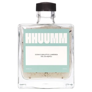 HHUUMM - Soľ do kúpeľa - Borovica, eukalyptus a levanduľa - 500ml