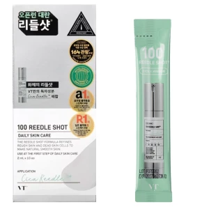 VT Cosmetics - Reedle Shot 100 - Mikroihlové booster sérum zlepšujúce štruktúru pleti - Vrecká - 10 x 2ml
