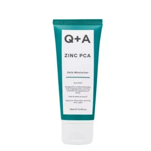 Q+A - Zinc PCA - Daily Moisturiser - Krém s obsahom Zinc PCA pre mastnú a problematickú pleť - 75ml