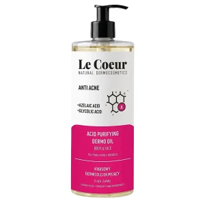 Le Coeur - Anti Acne - Kyselinový olej na umývanie tela a tváre - 700ml