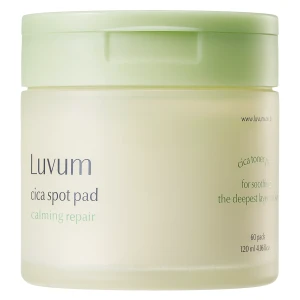Luvum - Calming Repair Cica Spot Pad - Upokojujúce pleťové tampóny - 60ks / 120ml
