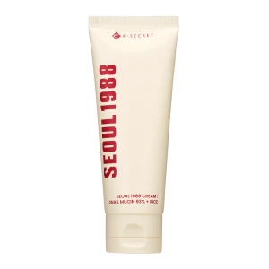 K-SECRET - SEOUL 1988 Cream : Snail Mucin 93% + Rice - Upokojujúci pleťový krém so slimáčím slizom a ryžou - 100 ml