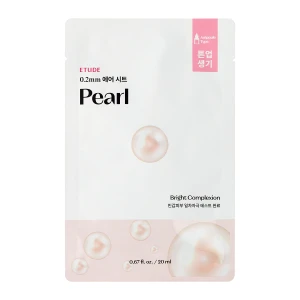 Etude House - 0,2 mm Therapy Air Mask - Pearl - Vyhladzujúca rozjasňujúca plátienková maska - 20 ml