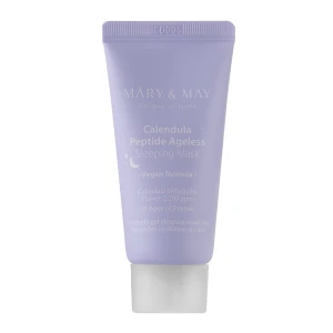 Mary&May - Vegan Calendula Peptide Ageless Sleeping Mask - Upokojujúca a spevňujúca nočná maska - 30 g