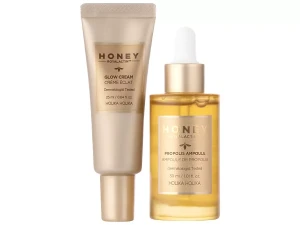 Holika Holika - Honey Royalactin Propolis Ampoule - Sada rozjasňujúcich prípravkov na tvár - Sérum 30ml + Krém 25ml