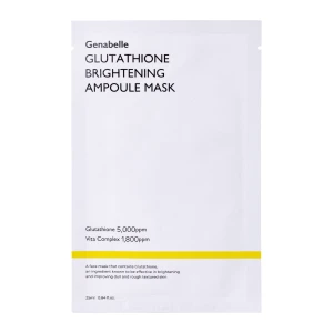 Genabelle - Glutathione Brightening Ampoule - Rozjasňujúca plátienková pleťová maska - 1ks/25ml