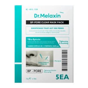 Dr.Melaxin - BP Pore Clear Mask Pack - Sada čistiacich plátienkových masiek na tvár - 5x25g