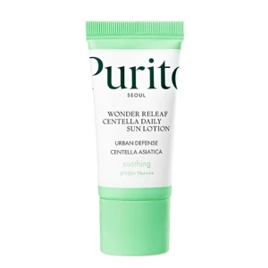 Purito Seoul - Wonder Releaf Centella Daily Sun Lotion SPF 50+ PA++++ - Ultraľahký opaľovací pleťový krém - 15 ml
