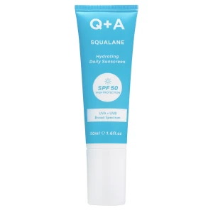Q+A - Squalane SPF50 Hydrating Facial Sunscreen - Hydratačný krém na tvár so skvalánom a SPF50 - 50ml