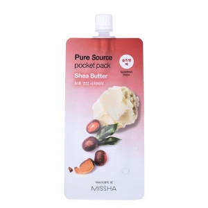 Missha - Pure Source Pocket Pack - Shea Butter - Hydratačno-vyživujúca maska na tvár - 10ml