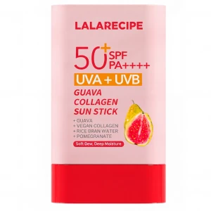 Lalarecipe - Guava Collagen Sun Stick - Vyhladzujúca opaľovacia tyčinka SPF50+ PA++++ - 20g