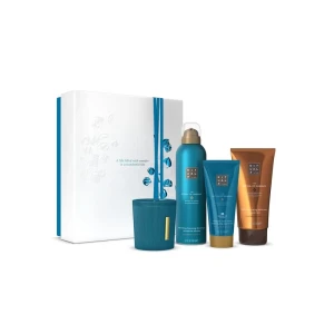 Rituals - The Ritual of Hammam Gift Set M - Darčeková sada - Sprchovacie mydlo 150ml + Sprchovacia pena 200ml + Telový krém 100ml + Vonná sviečka 140