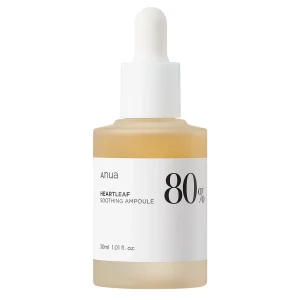 Anua - Heartleaf 80% Soothing Ampoule - Upokojujúce sérum na tvár s 80% extraktom z hutínie srdčitej - 30ml