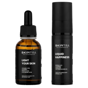 SkinTra - Sada Anti-Aging Glow Set - Retinalové sérum 30 ml + Rozjasňujúce sérum 30 ml